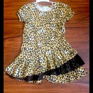 Cute leopard girl dress size 4